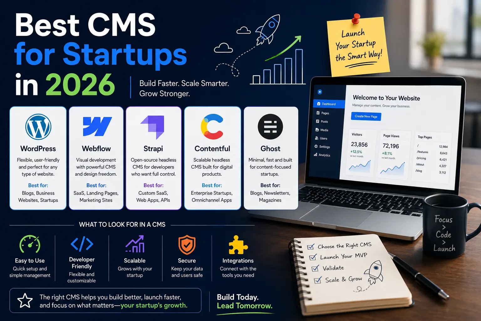 Best CMS for Startups in 2026: How to Pick the Right Platform