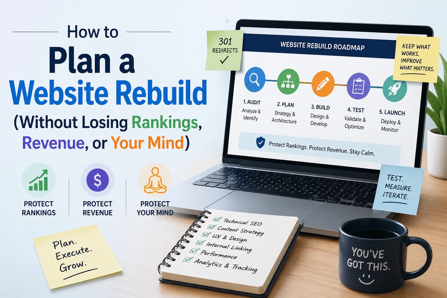 How to Plan a Website Rebuild (Without Losing Rankings, Revenue, or Your Mind)